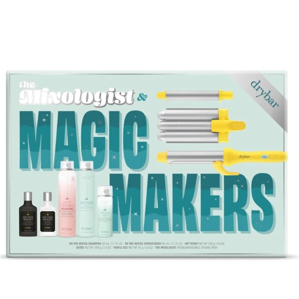 Drybar The Mixologist Interchangeable Styling Iron GIFT SET!